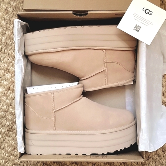 UGG Shoes - New. UGG Ultra Mini Platform Driftwood